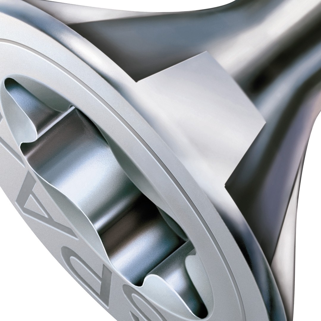 SPAX Tornillo universal, 3,5 x 30 mm, 600 unidades, Rosca parcial, Cabeza plana, T-STAR plus T20, 4CUT, WIROX