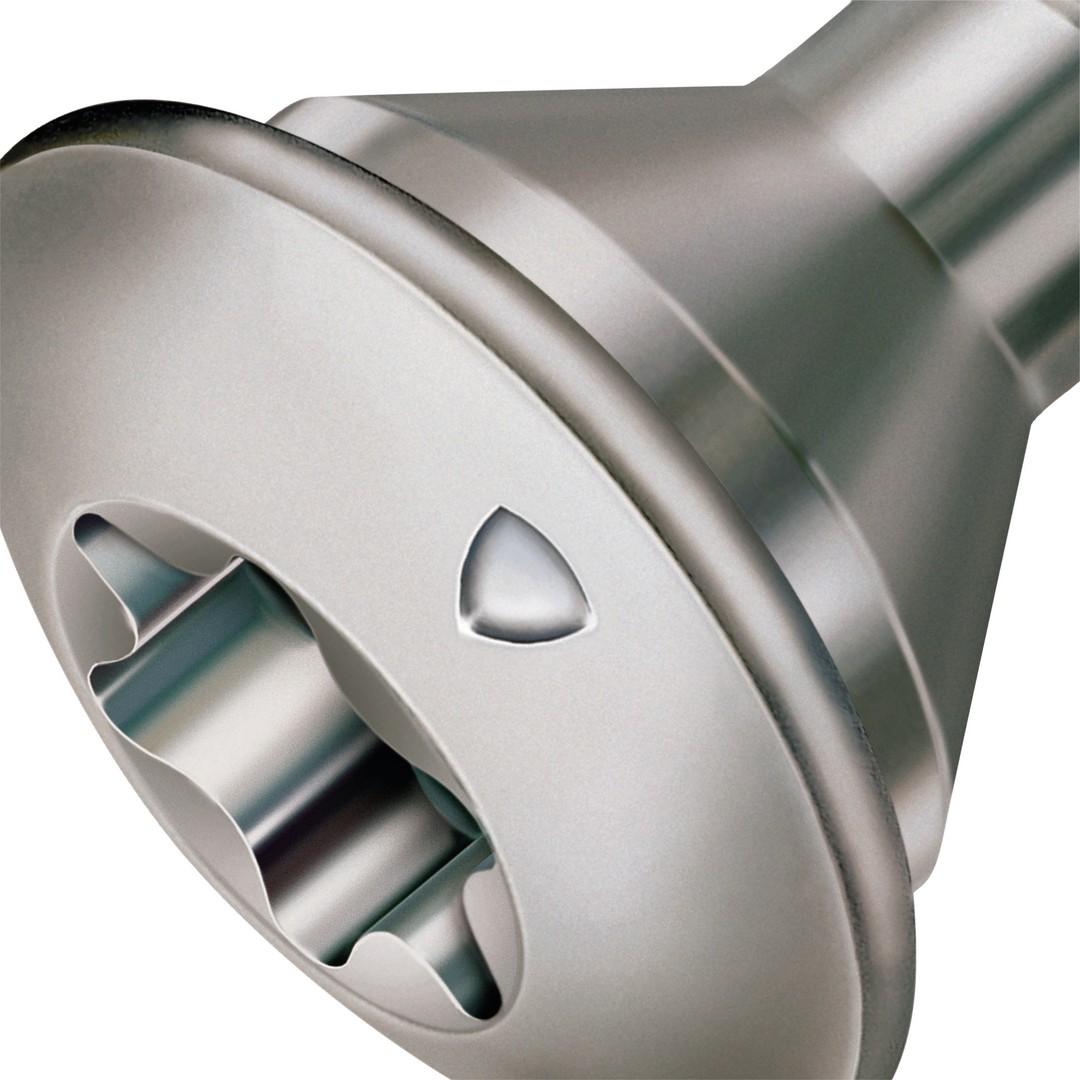 SPAX Tornillo para postes, 8 x 50 mm, 10 unidades, Rosca completa, Cabeza de centrado, T-STAR plus T40, Punta CUT, Acero inoxidable A1