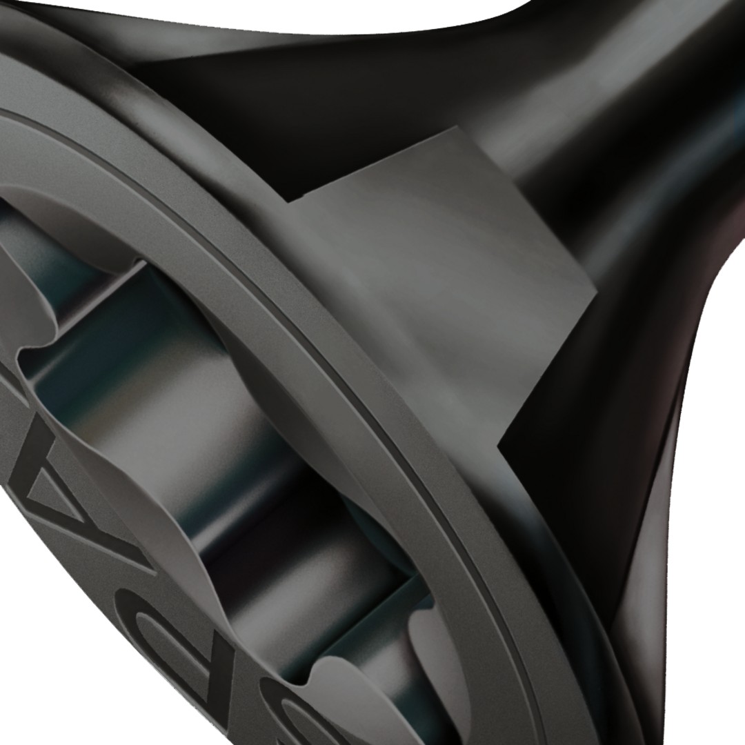 SPAX Tornillo universal, 3 x 16, rosca completa, cabeza plana, T-STAR plus T10, punta S, negro galvanizado, 25 unid.