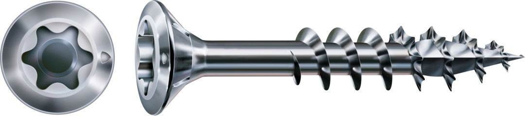 FEX-H, WIROX | Cabeza plana, T-STAR plus, Rosca parcial, Acero, 4CUT