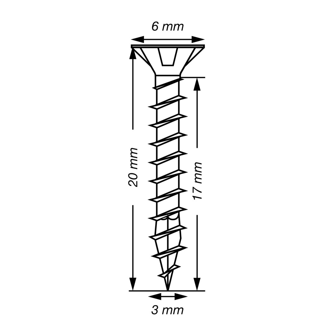 SPAX Tornillo de acero inoxidable, 3 x 20 mm, 100 unidades, Rosca completa, Cabeza plana, T-STAR plus T10, Punta S, Acero inoxidable A2