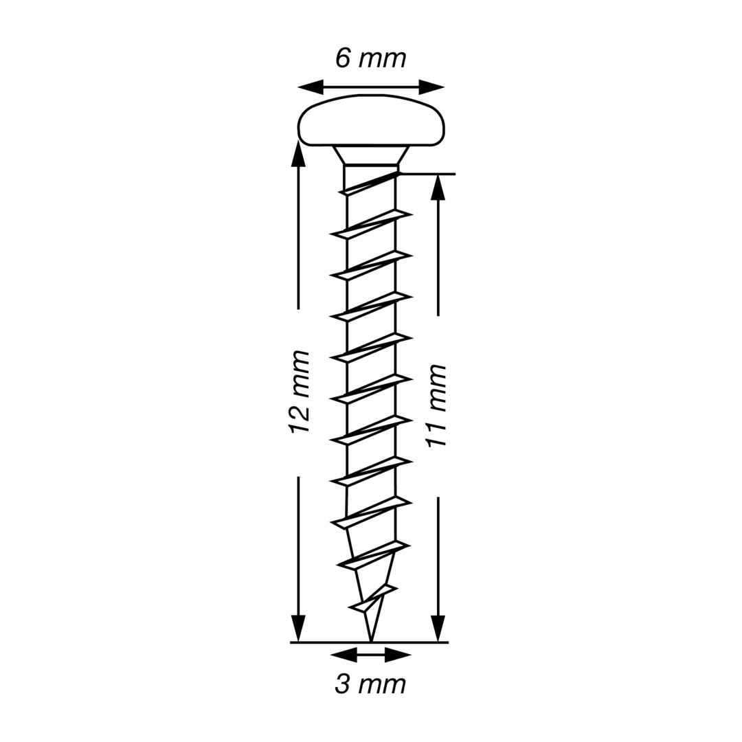 SPAX Tornillo universal, Rosca completa, Cabeza redonda, T-STAR plus, 4CUT, WIROX, 12 mm, 30 uds