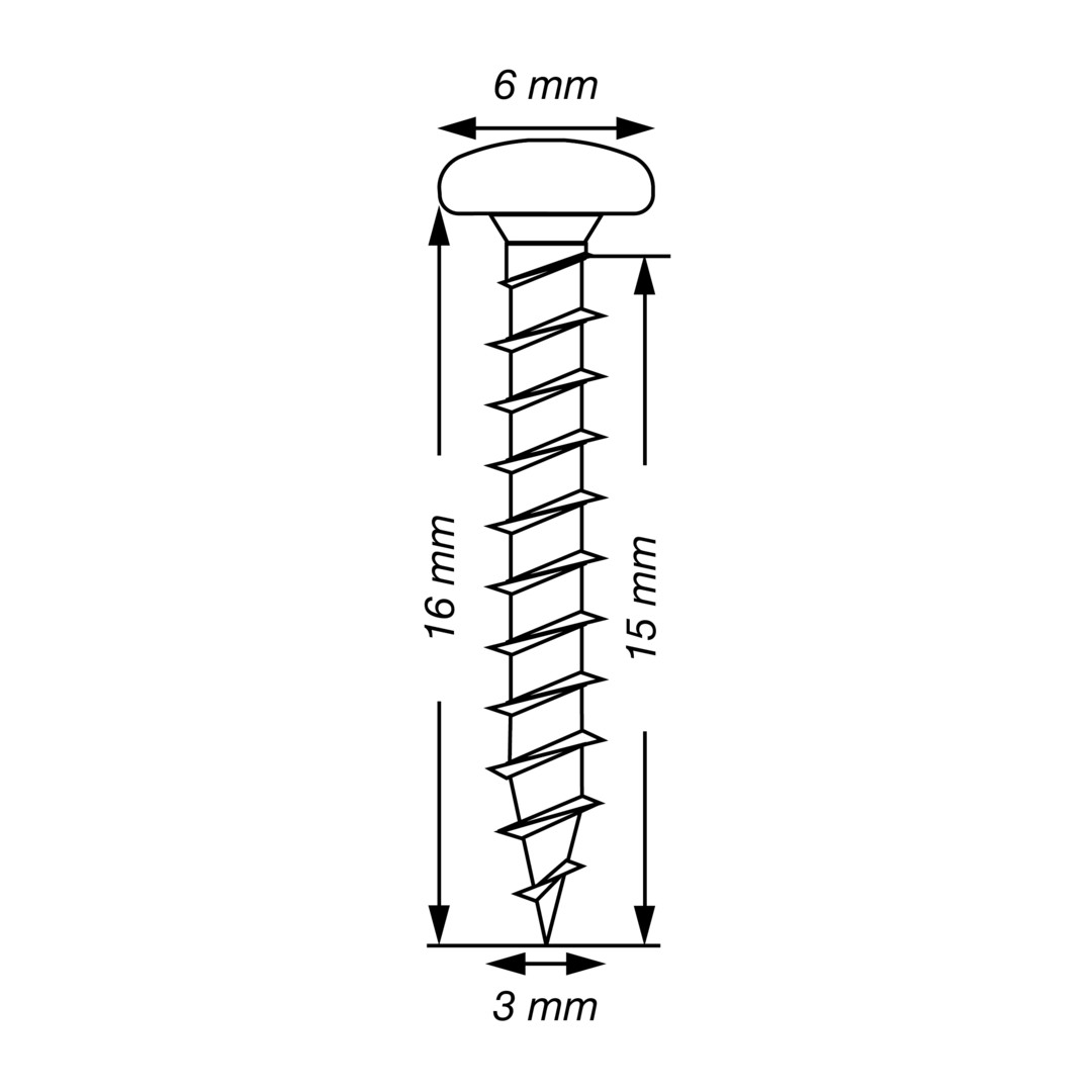 SPAX Tornillo universal, Rosca completa, Cabeza redonda, T-STAR plus, 4CUT, WIROX, 16 mm, 100 uds