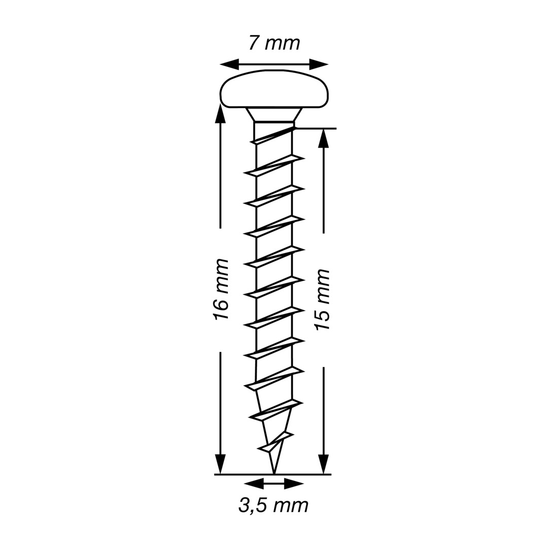 SPAX Tornillo universal, Rosca completa, Cabeza redonda, T-STAR plus, 4CUT, WIROX, 3.5x16 mm, 100 uds