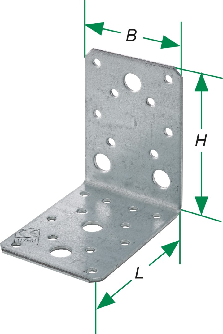 SPAX Elemento de unión angular 100x100x90x3,0 - 50 UD.