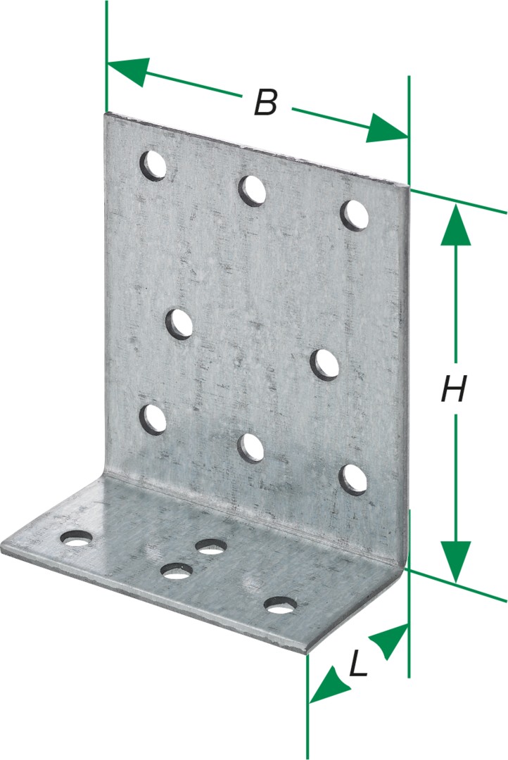 SPAX Escuadra para puerta doméstica 70x30x60x2,0 - 100 UD.
