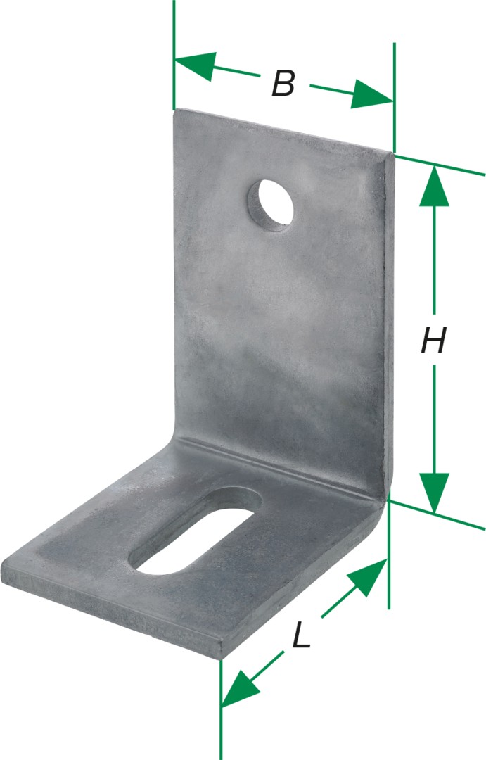 SPAX Escuadra para hormigón tZn L14x45 75x100x60x6,0 - 20 UD.