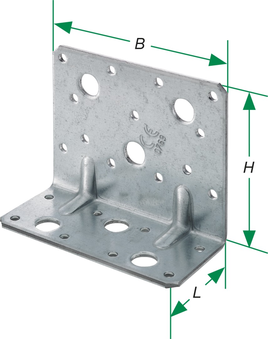 SPAX Elemento de unión angular 90x50x110x3,0 - 50 UD.