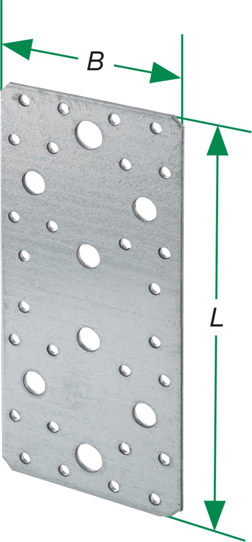 SPAX Conector plano pesado 170x65x2,5 - 50 UD.