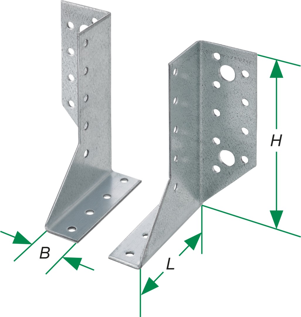 SPAX Soporte para vigas combinado de 2 piezas 25x160x2,0 - 25 UD.