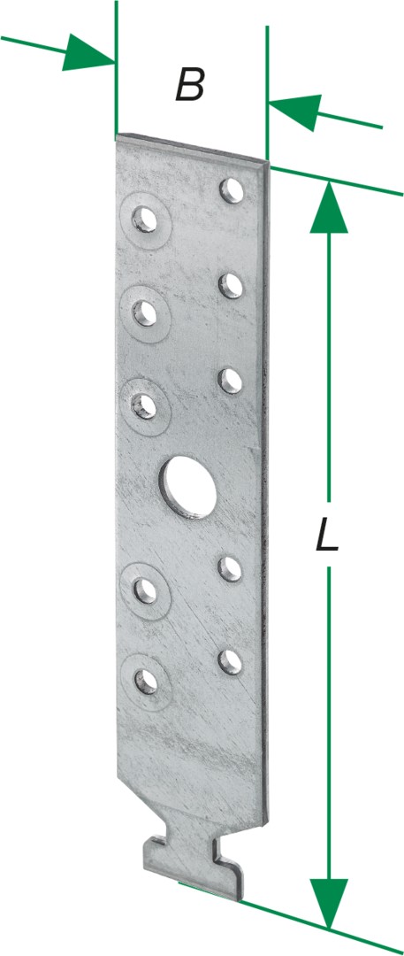 SPAX Anclaje para perfiles 100 x 34 x 3,0 mm - 28/15 - 100 UD.