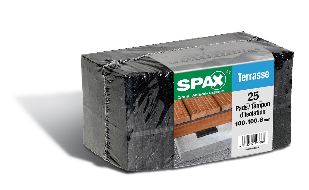 SPAX Almohadilla aislante, 25 unidades