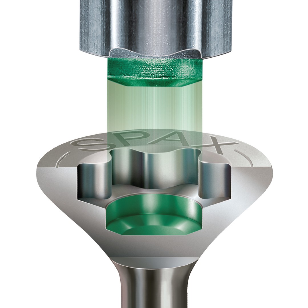 SPAX Tornillo de acero inoxidable, 3 x 12 mm, 25 unidades, Rosca completa, Cabeza plana, T-STAR plus T10, Punta S, Acero inoxidable A2