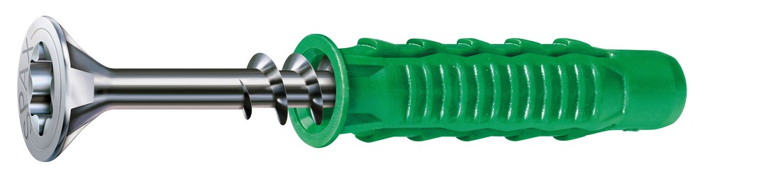 SPAX Tipo SD 5 x 25 mm + SPAX Tornillo universal, 3,5 x 35 mm, Cabeza plana, Rosca parcial, T-STAR plus T20, 4CUT, WIROX, 10 + 10 unidades