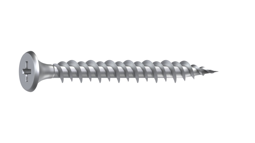 GIX-E rosca HiLo, en tira, 3,9 x 30 mm, 1.000 ud., rosca completa, cabeza de trompeta, H2, punta de aguja, zincado