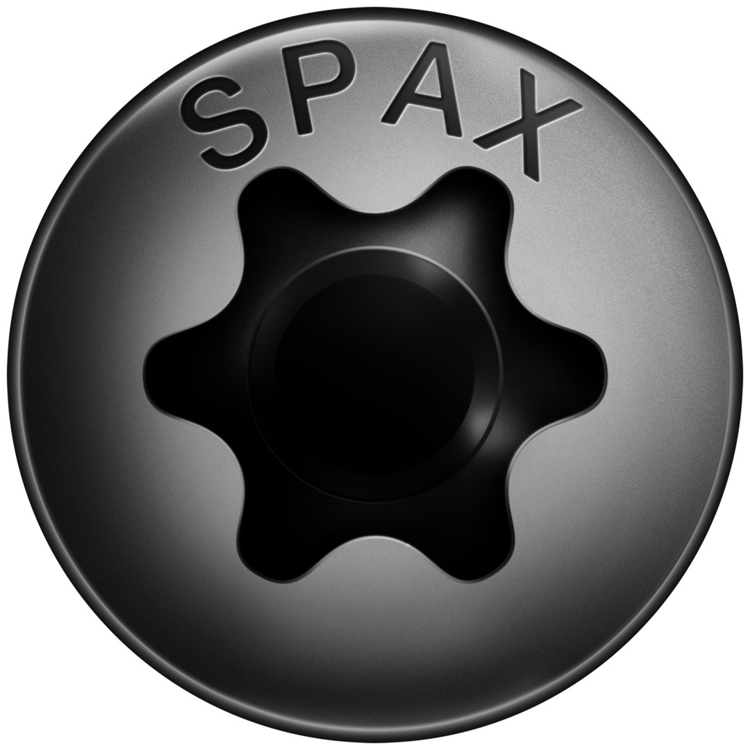 SPAX Tornillo universal, 3,5 x 12, Rosca completa, Cabeza redonda, T-STAR plus, 4CUT, BLAX, 200 piezas