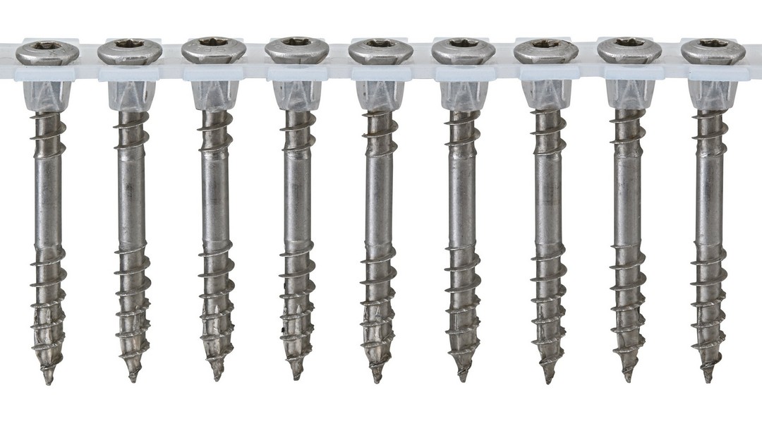 SPAX Tornillo para fachadas, Rosca de fijación, Cabeza gota de sebo, T-STAR plus, 4CUT, Acero inoxidable A2, 4.5 x 43 mm, 1000 uds