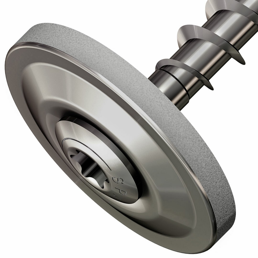 SPAX Tornillo con cubierta, 4,5 x 25 mm, 15 unidades, rosca completa, cabeza gota de sebo, T-STAR plus T20, 4CUT, acero inoxidable A2
