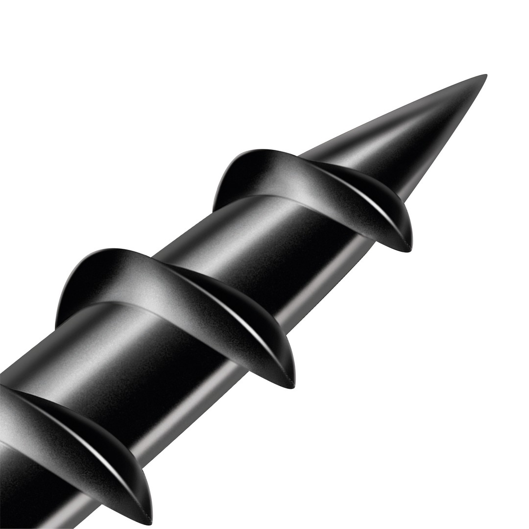GIX B Rosca gruesa, 3,9 x 30 mm, 150 unidades, Rosca completa, Cabeza de trompeta, Ranura en cruz H2, Punta de aguja, Fosfatado negro