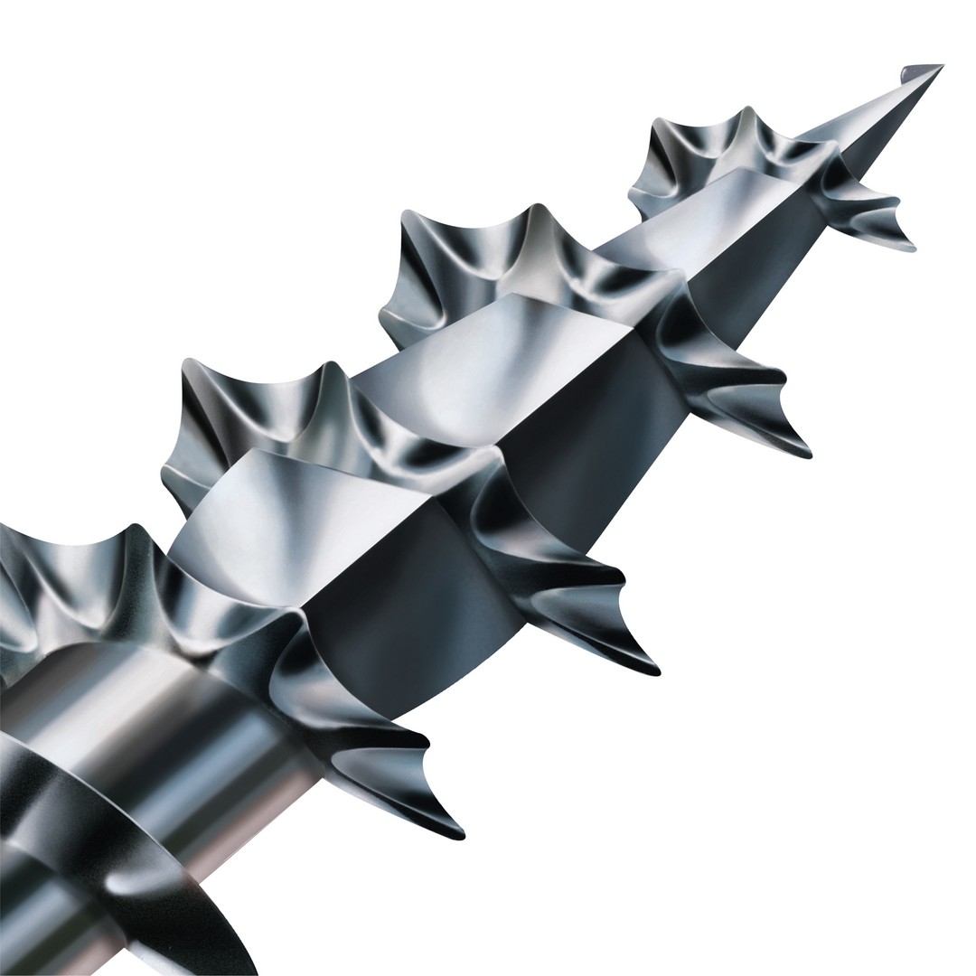 SPAX Tornillo de ajuste, cabeza plana, T-STAR plus, ranuras de retención, 4CUT, WIROX, 60 mm, 75 uds