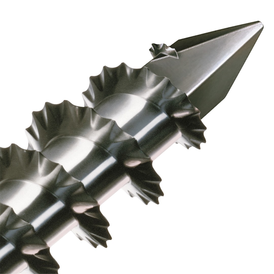 SPAX Tornillo para terraza, 5 x 40 mm, 125 unidades, Rosca de fijación, Cabeza cilíndrica, T-STAR plus T25, Punta CUT, Acero inoxidable A2