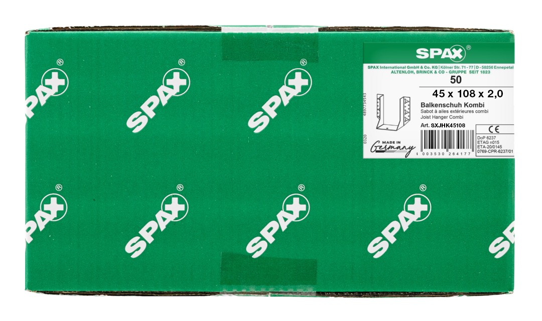 Soporte Para Vigas  Combi Nado 45X108X2,0 mm -  50 ud.