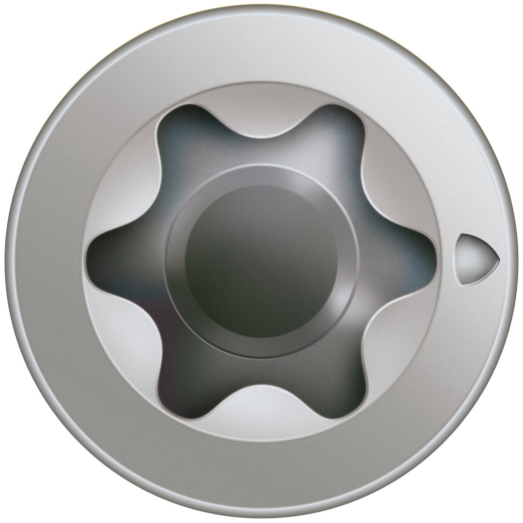 SPAX Tornillo de acero inoxidable, 3 x 12 mm, 200 unidades, Rosca completa, Cabeza plana, T-STAR plus T10, Punta S, Acero inoxidable A2