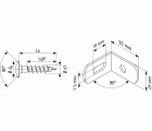 SPAX Conector de vallas, 7 x 35 mm, 12 unidades, Rosca completa, Cabeza segmentada, T-STAR plus T30, Punta CUT, Acero inoxidable A1