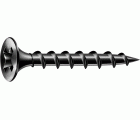 GIX B Rosca gruesa, 3,9 x 30 mm, 150 unidades, Rosca completa, Cabeza de trompeta, Ranura en cruz H2, Punta de aguja, Fosfatado negro