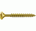 SPAX Tornillo universal, 3 x 45 mm, 1000 unidades, Rosca completa, Cabeza plana, Ranura en cruz Z1, Punta S, YELLOX