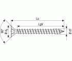 SPAX Tornillo para construcciones en madera, 12 x 200 mm, 25 unidades, Rosca completa, Cabeza plana, T-STAR plus T50, Punta CUT, WIROX