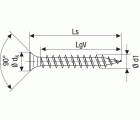 SPAX Tornillo universal, 3 x 10 mm, 1000 unidades, Rosca completa, Cabeza plana, Ranura en cruz Z1, Punta S, WIROX