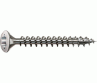 SPAX Tornillo de acero inoxidable, 3,5 x 16 mm, 200 unidades, Rosca completa, Cabeza gota de sebo, T-STAR plus T15, 4CUT, Acero inoxidable A2