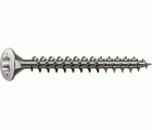 SPAX Tornillo de acero inoxidable, 3 x 16 mm, 200 unidades, Rosca completa, Cabeza gota de sebo, T-STAR plus T10, Punta S, Acero inoxidable A2
