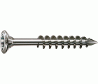 SPAX Tornillo para fachadas, 4,5 x 35 mm, 200 unidades, Rosca parcial, Cabeza gota de sebo, T-STAR plus T20, Punta CUT, Acero inoxidable A2