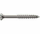 SPAX Tornillo para fachadas, 4 x 40 mm, 100 unidades, Rosca parcial, Cabeza gota de sebo, T-STAR plus T15, Punta CUT, Acero inoxidable A2
