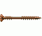 SPAX Tornillo para fachadas, 4,5 x 43 mm, 500 unidades, Rosca de fijación, Cabeza gota de sebo, T-STAR plus T20, 4CUT, Acero inoxidable A2 acabado bronce