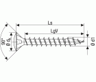 SPAX Tornillo universal, 3,5 x 40 mm, 150 unidades, Rosca completa, Cabeza gota de sebo, T-STAR plus T20, 4CUT, WIROX