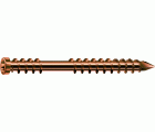 SPAX Tornillo para terraza, 5 x 50 mm, 230 unidades, Rosca de fijación, Cabeza cilíndrica, T-STAR plus T25, Punta CUT, Acero inoxidable A2 acabado bronce
