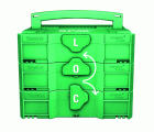 SPAX Box systainer T-Loc I, Kit de tornillos con 12 dimensiones, Cabeza plana, T-STAR plus, 4CUT, WIROX