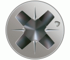 SPAX Tornillo para listones de madera, 3,5 x 40 mm, 200 unidades, Rosca parcial, Cabeza plana, Ranura en cruz Z2, Punta CUT, Acero inoxidable A2