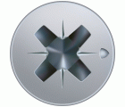 SPAX Tornillo universal, 3 x 10 mm, 1000 unidades, Rosca completa, Cabeza plana, Ranura en cruz Z1, Punta S, WIROX