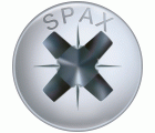 SPAX Tornillo universal, 3,5 x 15 mm, 1000 unidades, Rosca completa, Cabeza gota de sebo, Ranura en cruz Z2, 4CUT, WIROX