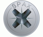 SPAX Tornillo universal, 3,5 x 30 mm, 1000 unidades, Rosca parcial, Cabeza plana, Ranura en cruz Z2, 4CUT, WIROX