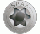 SPAX Tornillo universal encintados, 4 x 30 mm, 200 unidades, Rosca parcial, Cabeza plana, T-STAR plus T20, 4CUT, Acero inoxidable A2