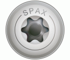 SPAX construcciones en madera, cabeza arandela, 6 x 60 mm, 100 unidades, rosca completa, T-STAR plus T30, 4CUT, acero inoxidable A2