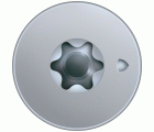 SPAX Cabeza de unión plana para paredes traseras, 3,0 x 20 mm, 300 unidades, rosca completa, cabeza de unión, T-STAR plus, 4CUT, WIROX
