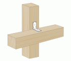 SPAX Elemento de unión angular 90x90x40x3,0 - 100 UD.