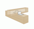 SPAX Escuadra perforada de lados desiguales 60x100x60x2,5 - 100 UD.