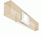 SPAX Abrazadera para viga de 2 piezas 180x220x2,0 - 15 UD.